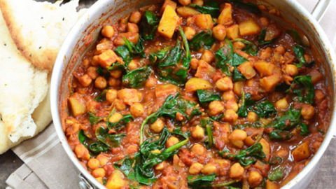 Chickpea and Spinach Curry