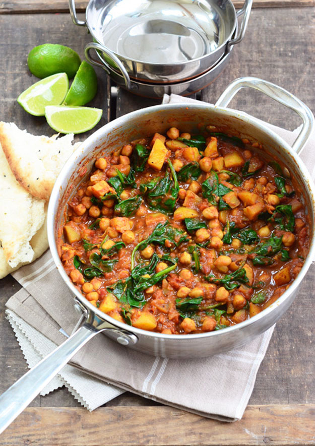 Chickpea and Spinach Curry 8