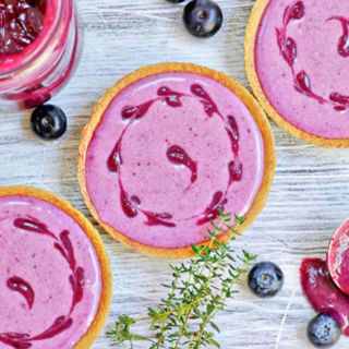 Blueberry thyme mini tarts