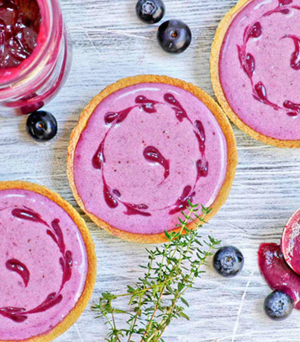 The best Mini Blueberry and Thyme Tarts