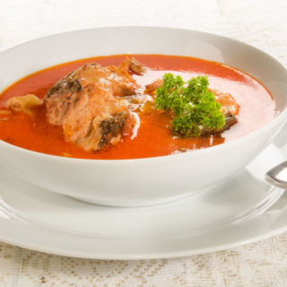 Hungarian fish soup