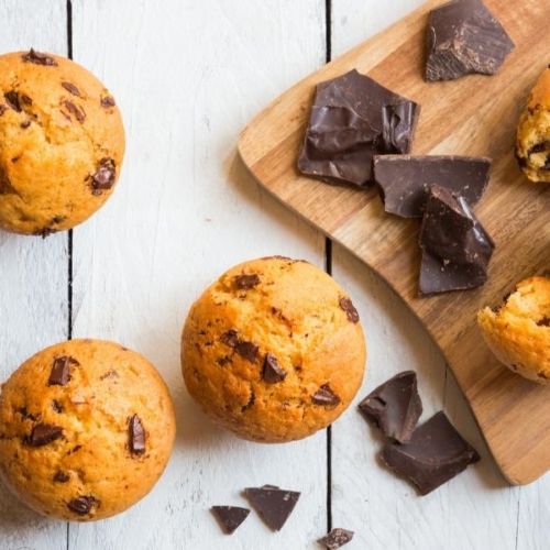 Vanille Muffin Schkokostueckchen