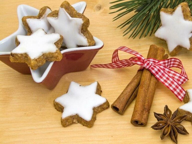 German Cinnamon Star Cookies (Zimtsterne)