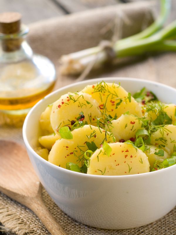 Kartoffelsalat mit Frühlingszwiebeln