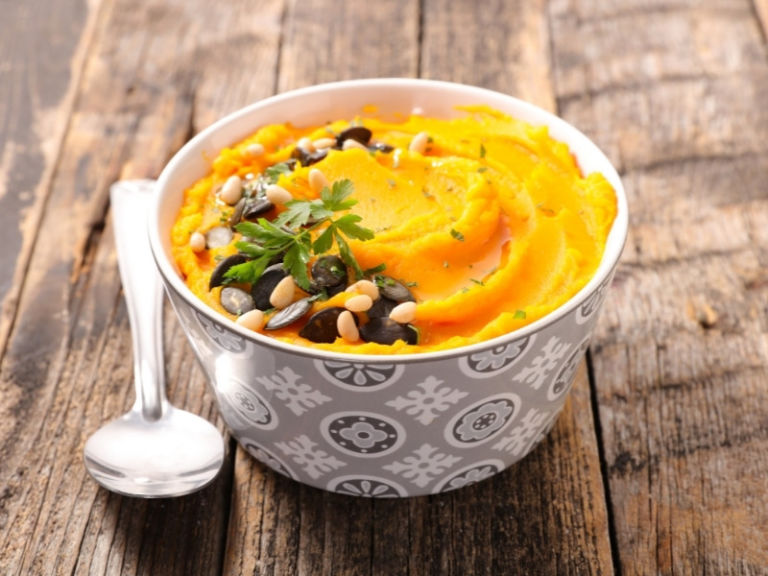 Delicious pumpkin puree