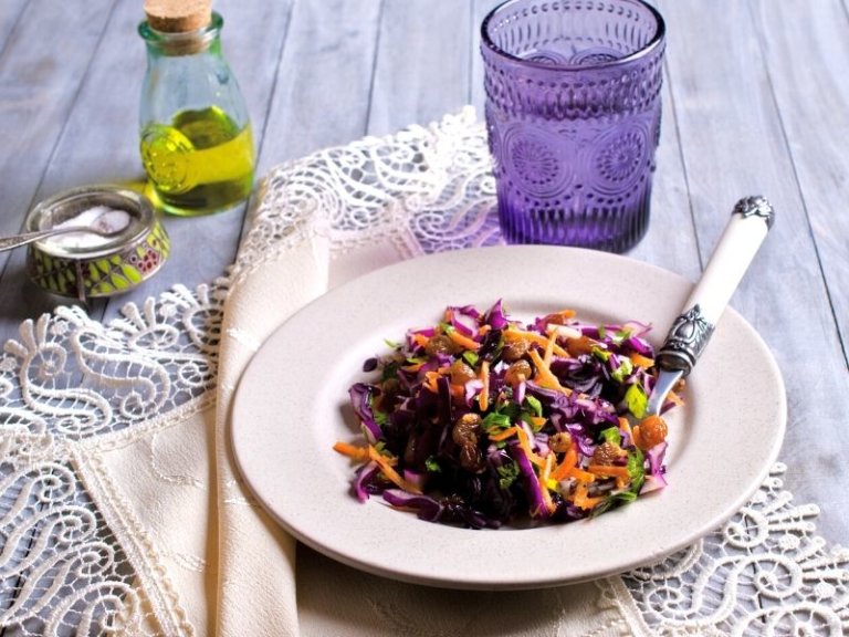 Warmer Rotkohlsalat mit Ras el Hanout